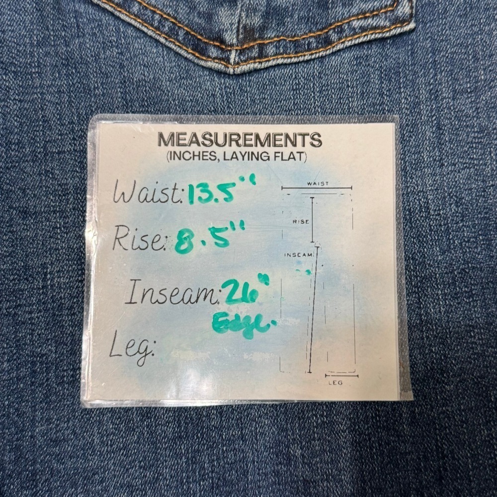 Rag & Bone Capri Women's Jeans Size 28 Blue Denim Frayed Hem Cropped - Picture 9 of 9